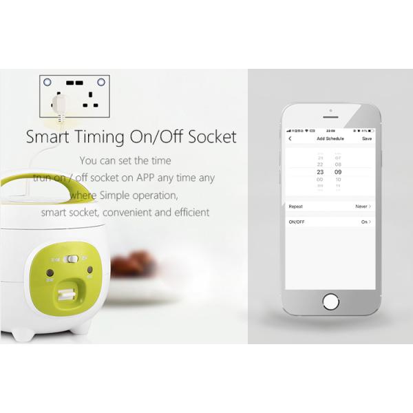 Стенные розетки 250V WIFI SmartLife стеклянные