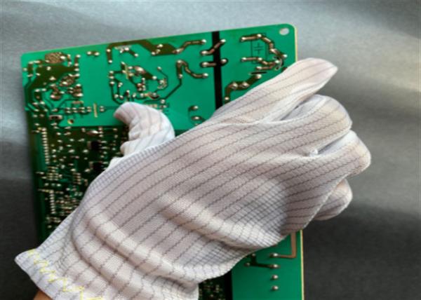 Clean Room 0.5cm Stripe ESD Safe Gloves Anti Static Gloves For Electronics