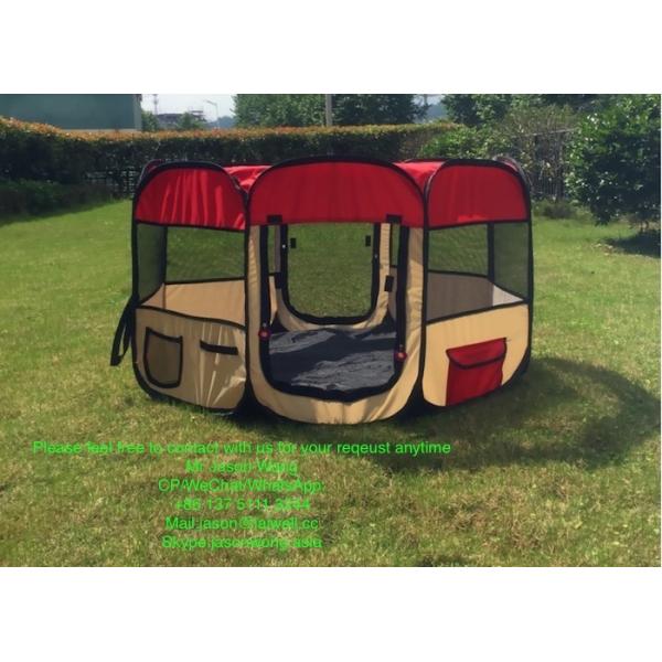 складчатость шатра дома собаки 600D Оксфорда водоустойчивая портативная большая для крытое на открытом воздухе 120X120X64cm