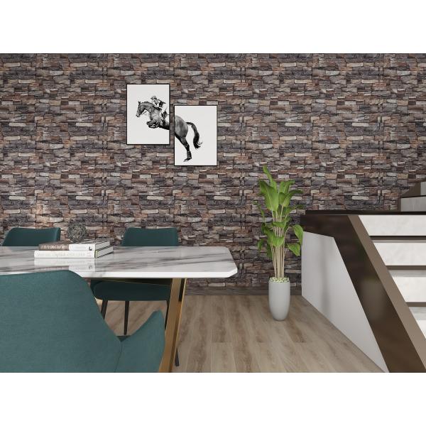 3D Brick PVC Self Adhesive Wallpaper Rolls for Stone Wall