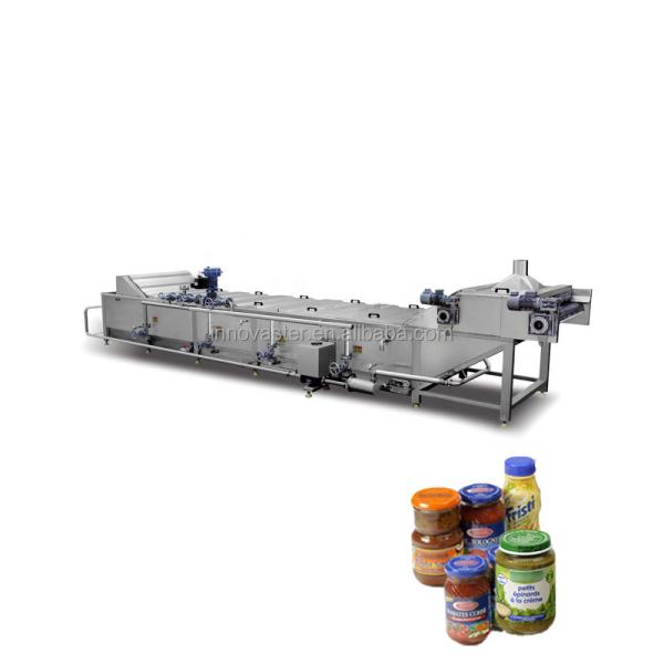 Chutney Pickle Cans Sterilization Tunnel Pasteurization Machine for Long Service Life