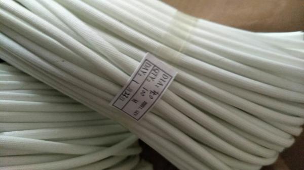 Non Deformed Silicone Rubber Coated Fiberglass Sleeving Witout Crackle 1.5KV - 7KV