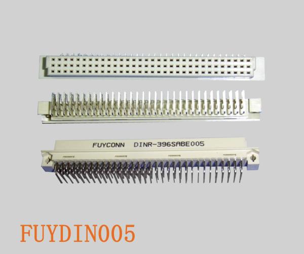 Conector fêmea do PWB do ângulo direito do RUÍDO 41612 das fileiras 96Pin do conector 3 de Eurocard