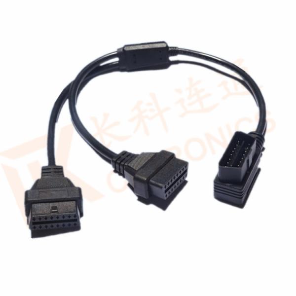 OBD 16 Pin Automotive Extension Male To Female Cable Y Type CK-MF16Y02L