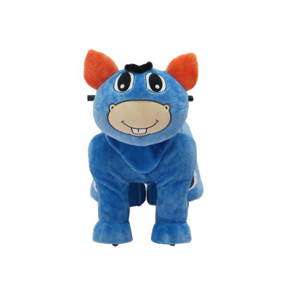 2014 china animal plush toy plush electric toy car for kids