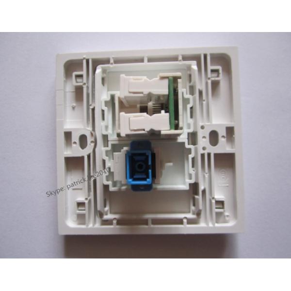 Discount Price RJ45 + SC Optical Fiber Wall Socket White Panel Good For Home Decoration