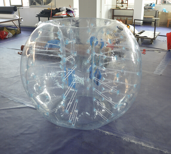 Colorful TPU Bubble Ball 0.6mm  1.5m DIA Inflatable Body Bumper Ball For Fun