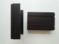 L'aileron de anodisation de passivation a mené la couleur en aluminium expulsée de noir de radiateur