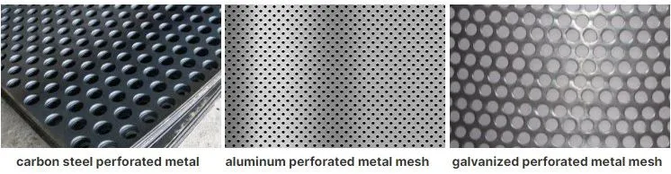 Wholesale 2mm Hole Perforated Metal Screen Mesh Round Oval Perforated Metal Mesh