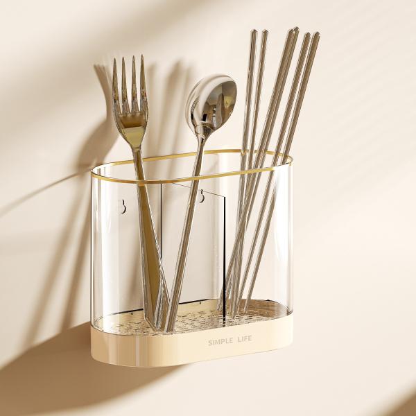 single grid and double grids Kitchen Spoon Fork Chopstick Storage Utensil Holder Organizer