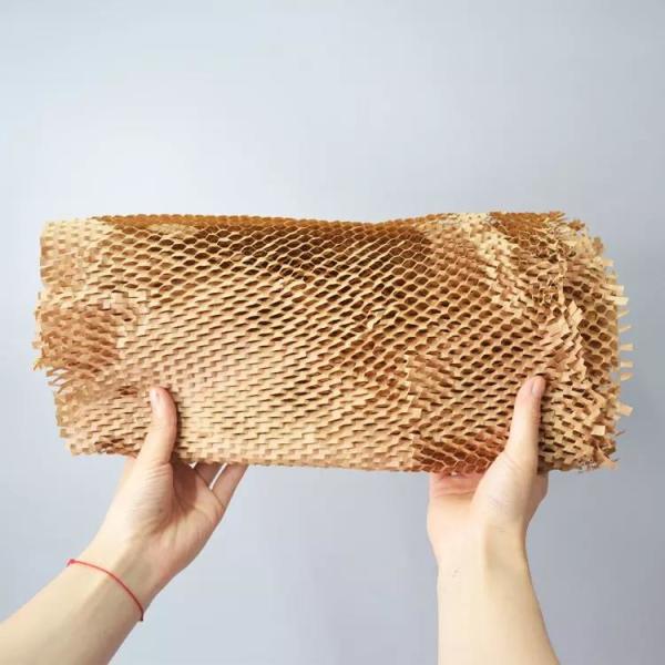 Express Envelope Kraft Paper Mailer Biodegradable Shockproof Honeycomb Kraft Paper
