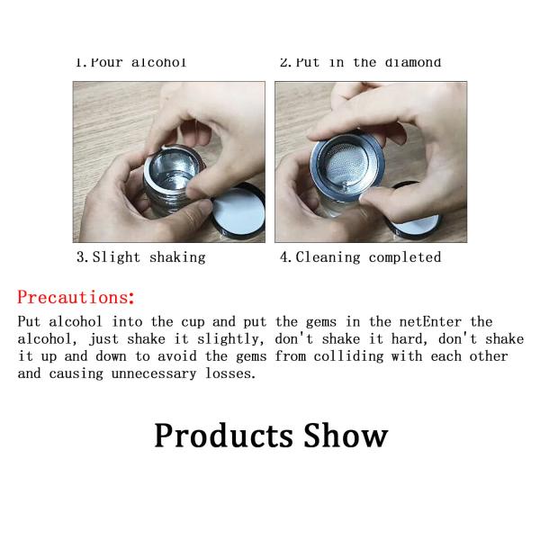 Чистка ювелирных изделий камня диаманта подвергает ручную нержавеющую сталь механической обработке