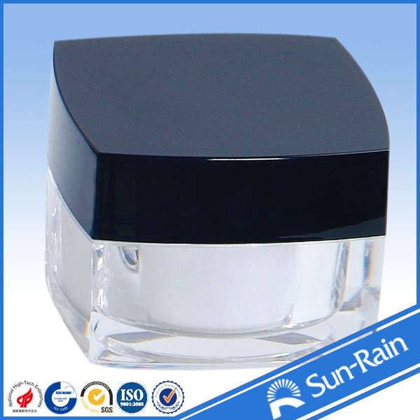 material amigável plástico do eco dos frascos e dos recipientes do creme de cara de 15g 30g 50g