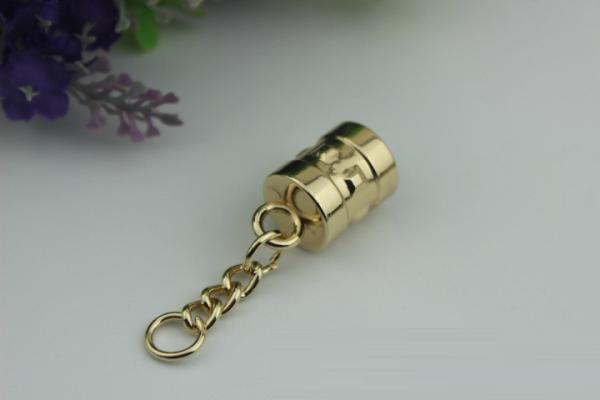 New design 13 mm width zinc alloy jewelry suede big bulk leather key tassel metal cap for women