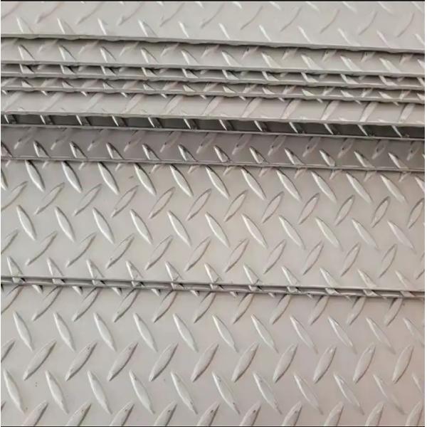 Placa a cuadros inoxidable grabada en relieve modificada para requisitos particulares de los SS 304 de la hoja de acero 316