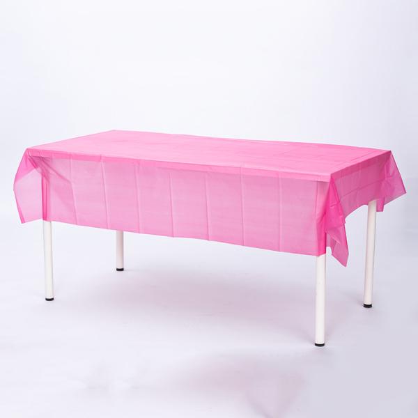 4ft 6ft 8ft Party Table Cloths Pink Plastic Tablecloth Custom Made