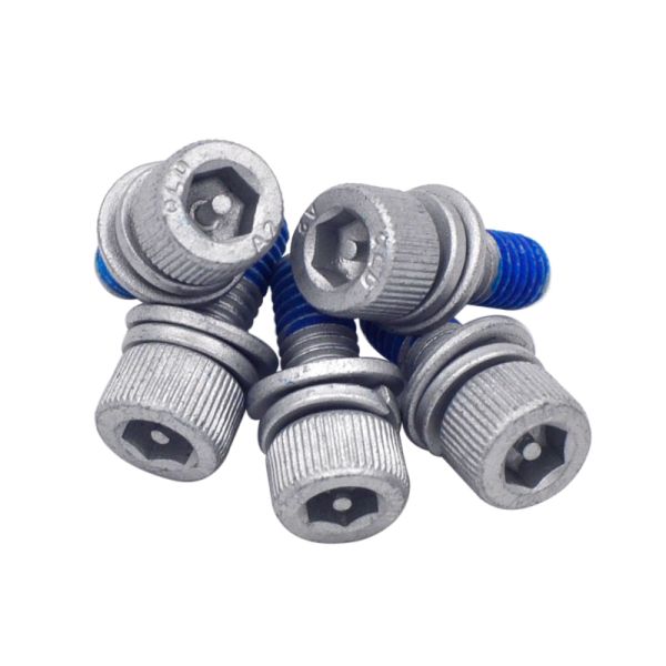 Cylindrical head with hex anti-theft slot glue patched SEM screws