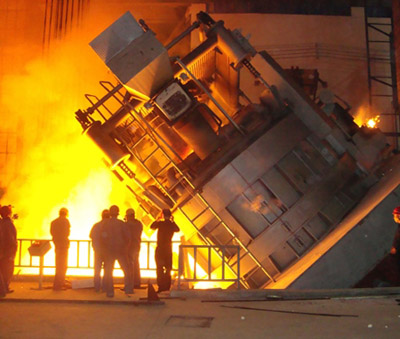 Medium Frequency Hydraulic Steel shell furnace KGPS-2000KW/3000kg