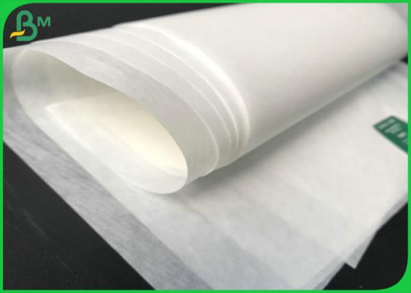 Papel de envolvimento feito sob encomenda de FDA do tamanho do papel inofensivo da G/M 40 G/M Hamburgo do produto comestível 35