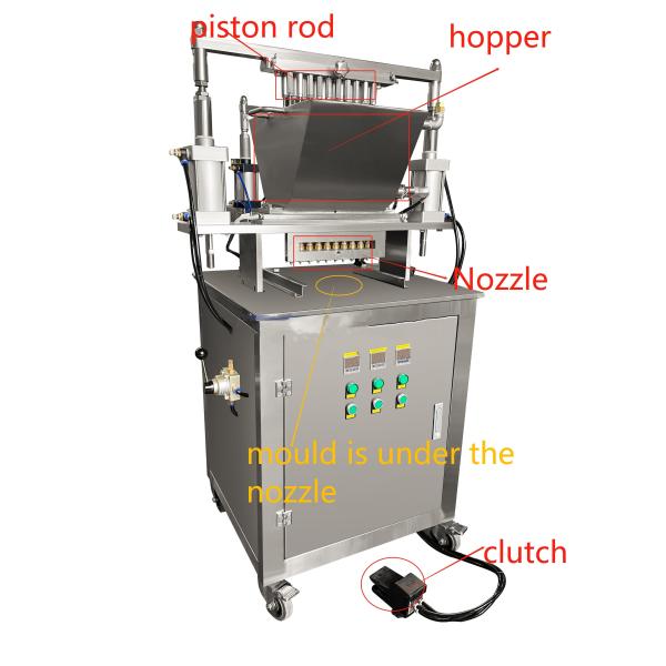 3KW Intelligent Control System Gummy Bear Machine Semi Automatic