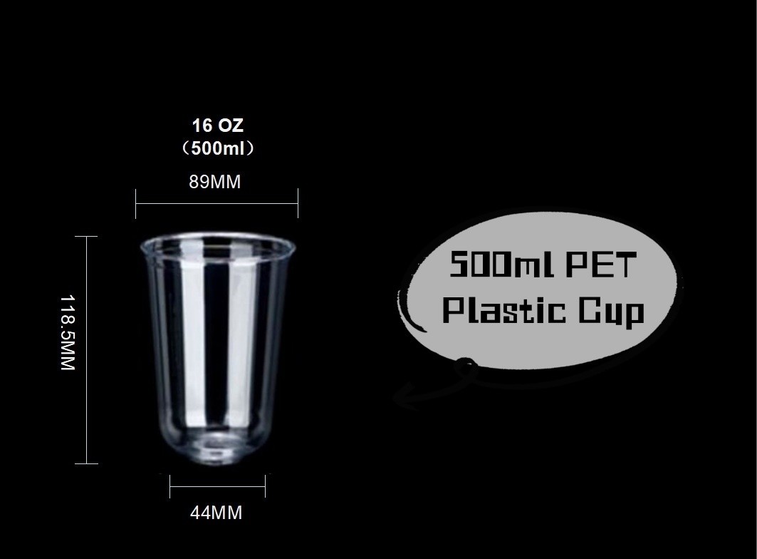 Transparent Disposable Cold Drinking Plastic Cups Capacity 10oz-20oz for Benefit