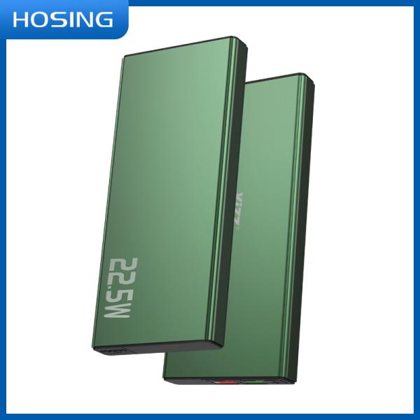 O metal verde Shell 22.5W Powerbank portátil para todos os tipos telefona