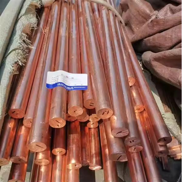 EN 12163 Copper Round Rod Stock Anti Corrosion For Industrial Machinery