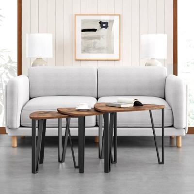 Nesting Coffee Table, Set Of 3 Coffee Tables, Industrial Coffee Table Set, LNT13X