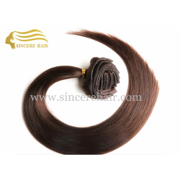22" Double Drawn Clip In Hair Extensions for sale - 22 Inch 130 G DD 100% Remy Human Hair Clips-In Extensions for Sale 22