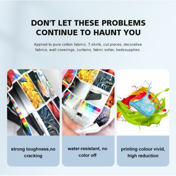 Orange Red Blue Green RGBO DTF Ink for Epson I3200 1390 4720 Xp600 Tx800 L1800 Printer