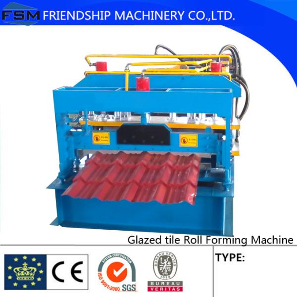 Chain Drive Hydraulic Cutting Glazed Tile Roll Forming Machine Steel/Aluminum