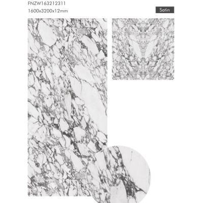 Commercial Glazed Porcelain White Tile 6mm Frost Resistant Matt Finish For Residential Areas