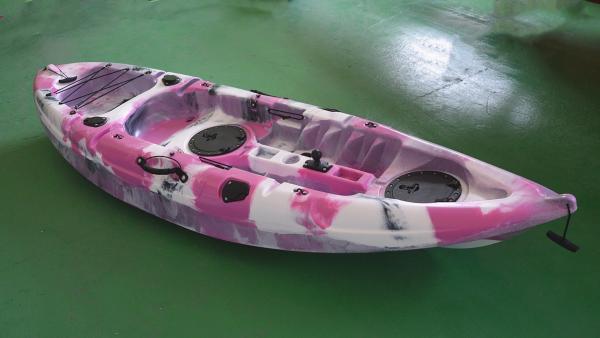 9FT Pro Angler Kayak Fishing Boats Outdoor Open Fishing Pink Color No - Inflatable