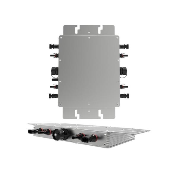 Balcony Power Grid Tie Micro Inverter IP65 Waterproof Wvc 1600 Aluminum Alloy
