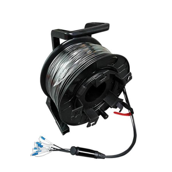 Cabo de fibra ótica tático Deployable do núcleo 10.0mm do campo 8