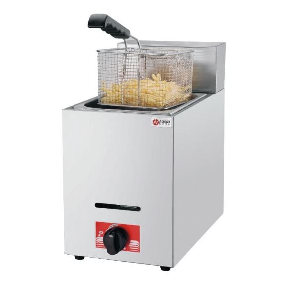 Stainless Steel 201/304 Industrial Gas Countertop Deep Fryers for Commercial Catering