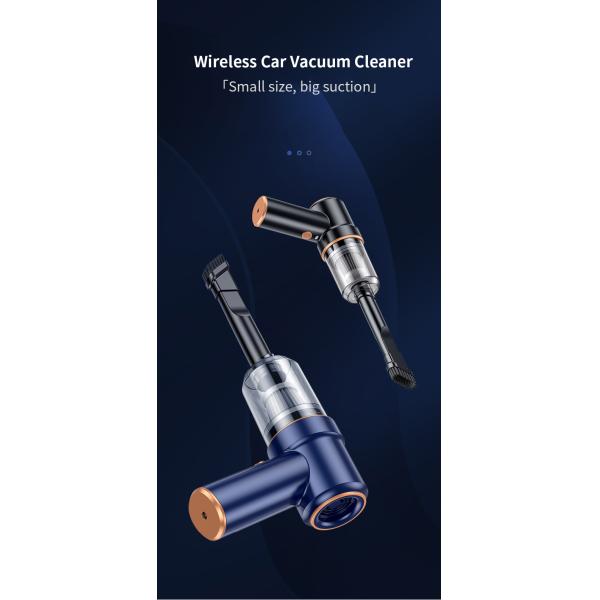12V Household Portable Handheld Car Vacuum Cleaner with Light and Suction Function