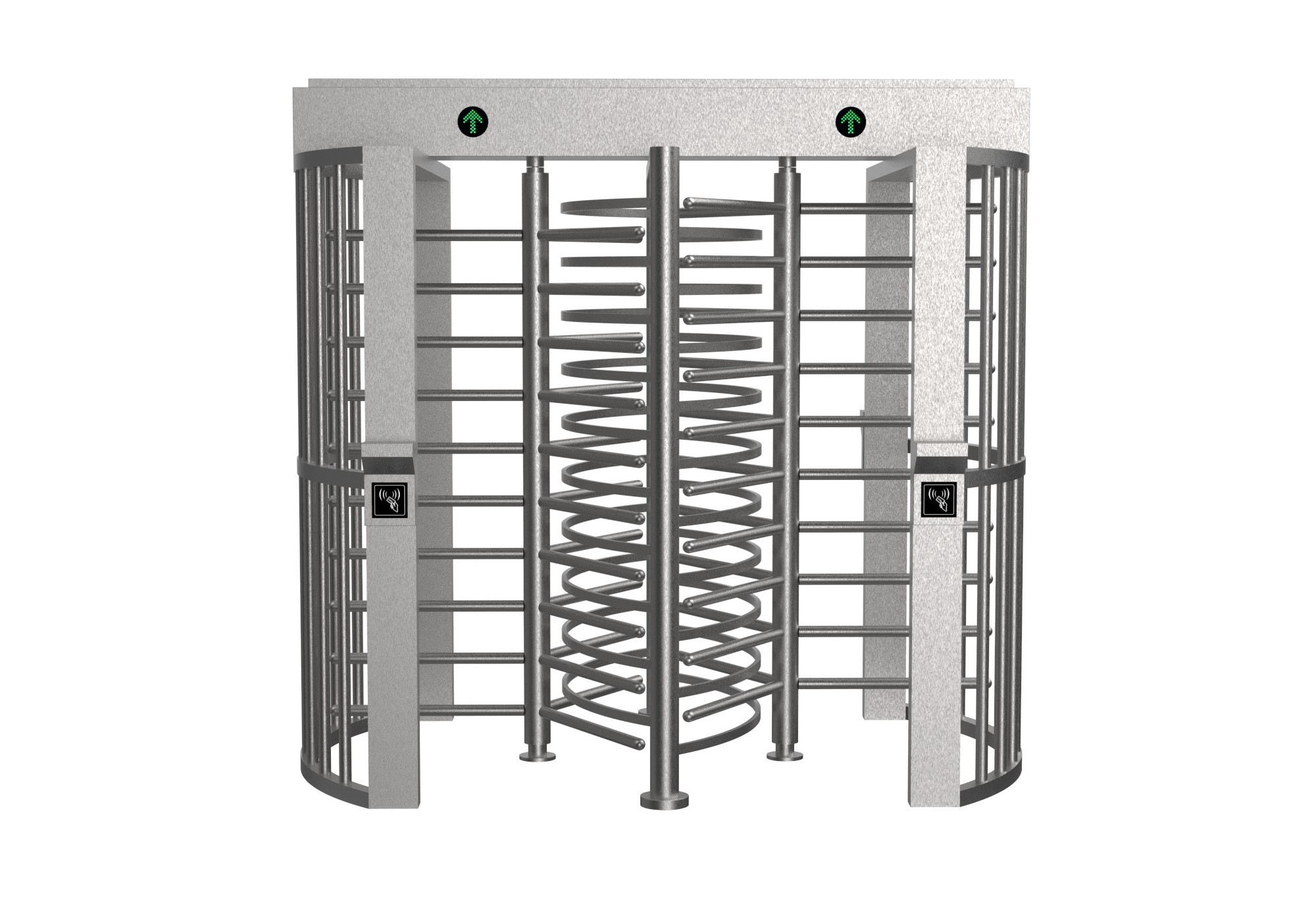 304 Stainless Steel Single Lane Full Height Turnstiles Designed for Construction Site
