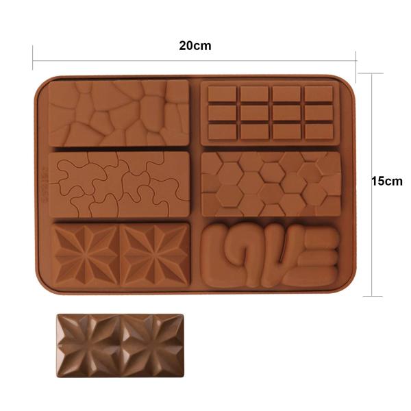 MHC Dubai Chocolate Mold Deep Kit Large Baking Cake Moulds Pistachio 3d Custom Silicone Dubai Chocolate Mold