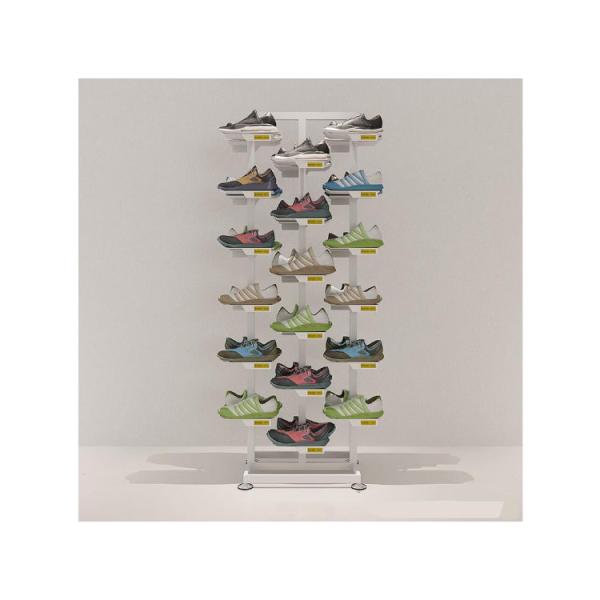 Metal Display Rack for Regular Size Shoes in Supermarkets and Stores Wheels Shoe Store