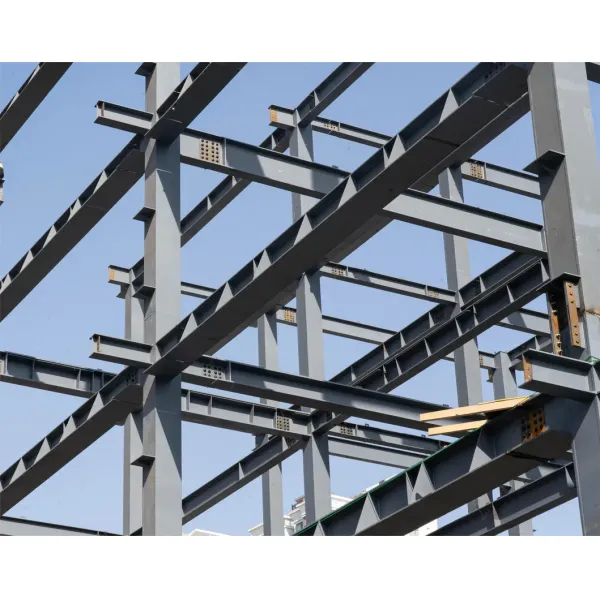 Customized Design Large Span Prefabricated Prefab Galvanized Metal Steel Structure Frame Sandwich Panel Factory Workshop