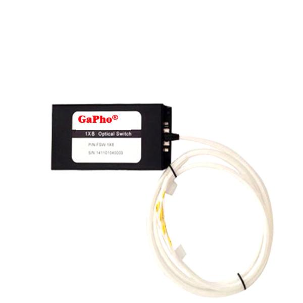 Mini 1x8 Fiber Optical Switch Device 1260-1650nm Customer Specify Length