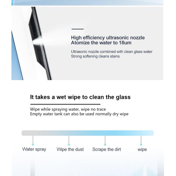 Highly Electric Remote Control Window Glass Cleaner Robot with Dual Water Spray Function