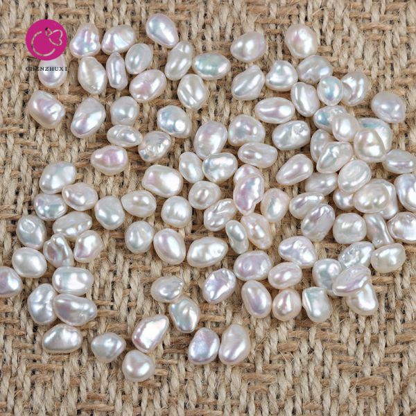 6.5-7mm Baroque Natural Freshwater Pearl Jewelry Diy Earrings Bracelet Necklace Accessories Wholesale