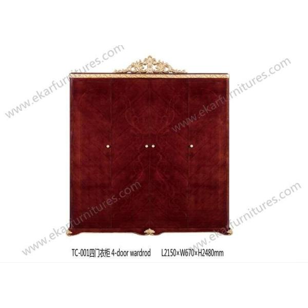 antique wooden bedroom design wardrobe TC001