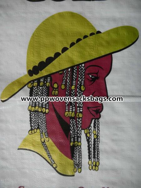 25kg BOPP Lamiated PP Woven Rice Bags / MAMA GOLD Multi-color Printed Rice Bags