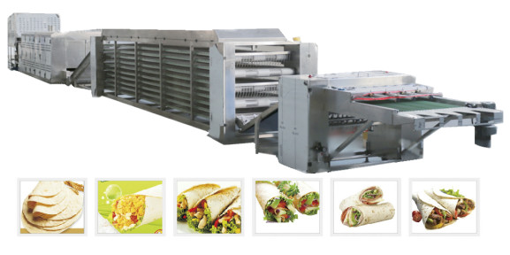 Машина делать хлеба экрана касания 1300pcs/h 55kw Lavash