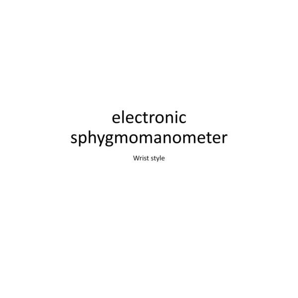 Easy Shuttle Operation Digital Blood Pressure Monitor with Intelligent Pressurization