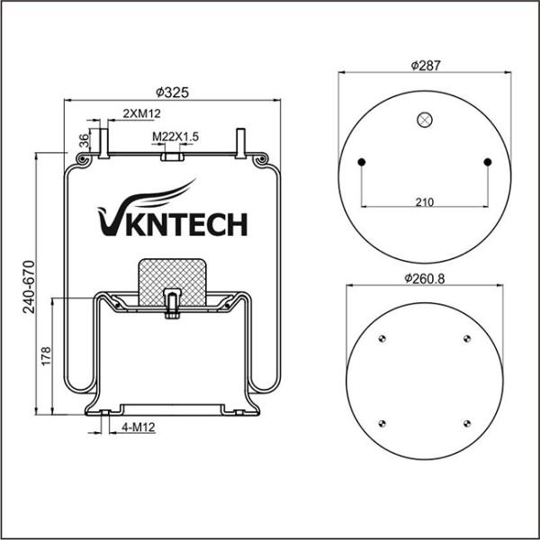 SAF 2923V 3.229.0031.00 Trailer Air Springs 4023NP03 Contitech Air Bellows