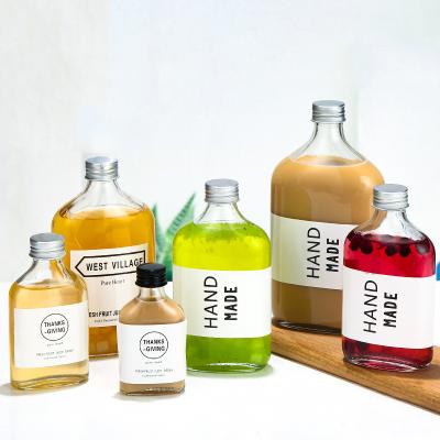 PB Crystal Glass Bottles liso livre 500ml do OEM para o suco da bebida da vodca